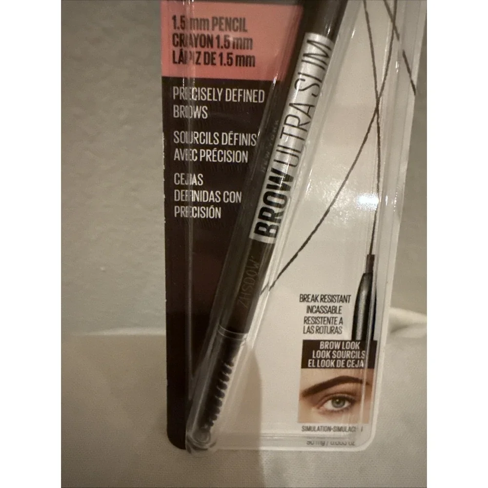Maybelline Brow Ultra Slim Eyebrow Definer Pencil, Deep Brown 260, 0.003 oz‎